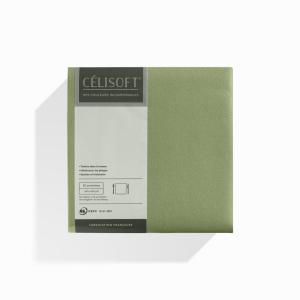 50 Serviettes Intissées OLIVE TENDRE (taille 40x40cm)