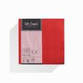 50 Serviettes Ouate ROUGE 38x38cm