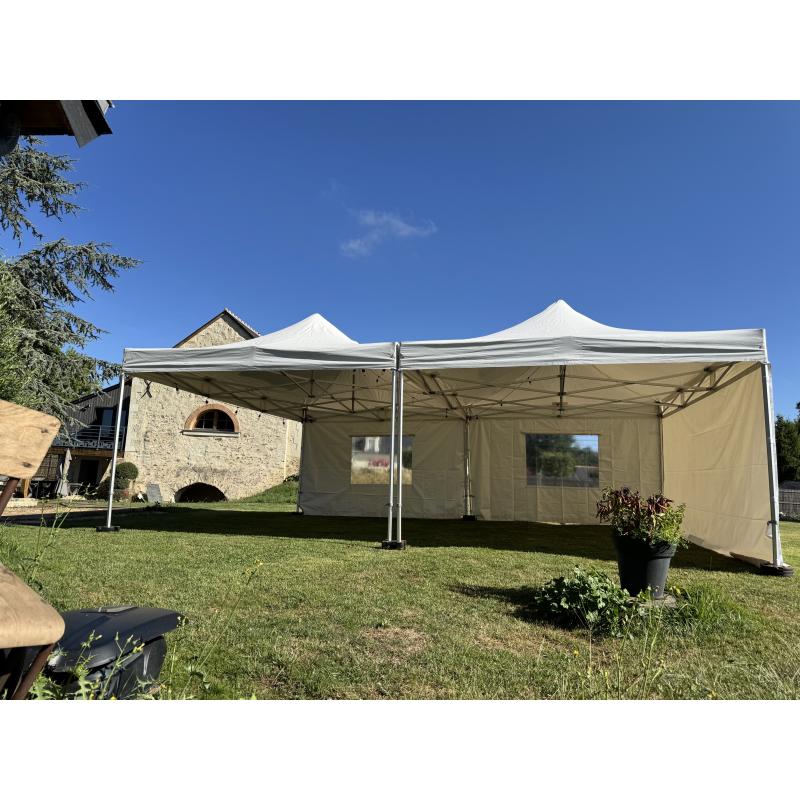 Barnum pliant 4x6m + LESTAGE (aide au montage nécessaire, livraison obligatoire)