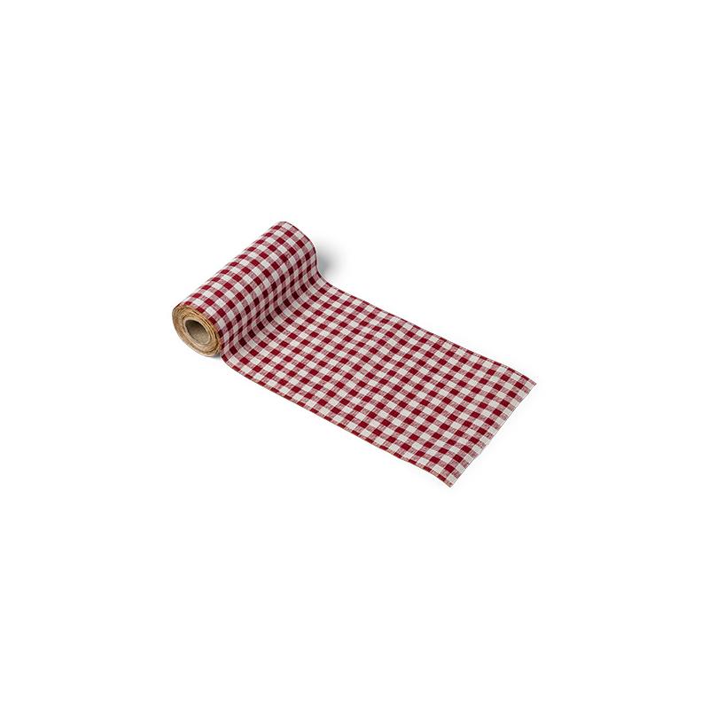 Ruban Vichy Rétro Effet Lin 14cm x 5m