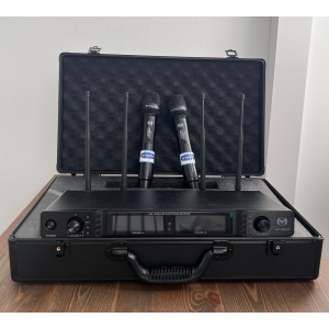 2 Micros sans fil pour Sono Compact - longue portée 80m