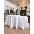 Nappe Ronde Ø 330cm 100% Polyester Blanche