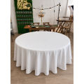 Nappe Ronde Ø 330cm 100% Polyester Blanche