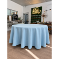 Nappe de table unie ronde BLEU CIEL 280 cm