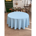 Nappe de table unie ronde BLEU CIEL 280 cm