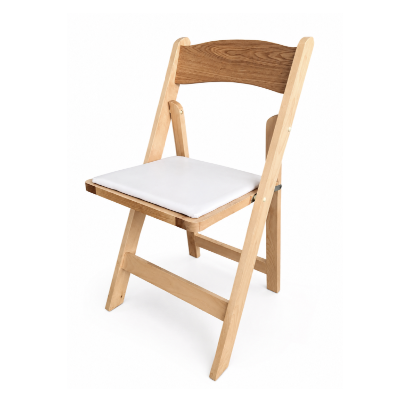 Chaise pliante Wedding Bois Naturel - desktockage