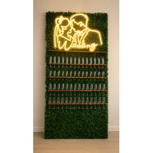 Mur à Champagne Cocktail Végétal - 70 flûtes