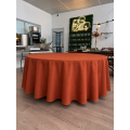 Nappe de table unie ronde TERRACOTTA  280 cm